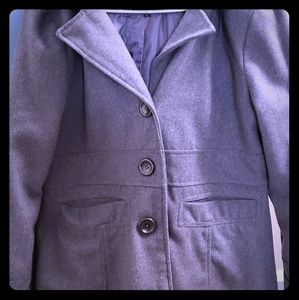 Gray Large Peacoat